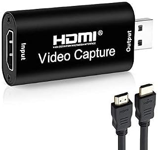 PremiumAV HDMI to USB 2.0 Video Capture Card – 1080p Full HD Plug & Play Capture Device for Game Streaming, Online Classe Price In India
