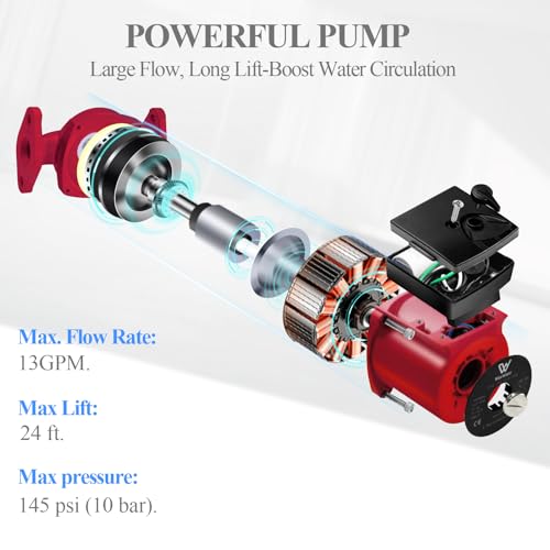 Ab 25PBG-7 Wisewater 110V Circulation Pump, 130W 13 Gpm Hot Water Recirculating Pump thumb #3