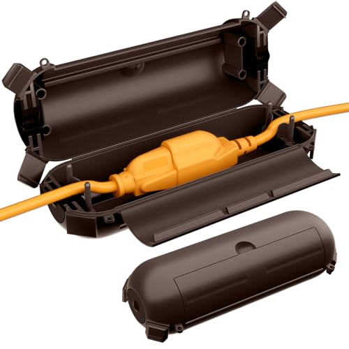RESTMO 2 Pack Outdoor Plug Cover, Waterproof Outdoor Extension Cord Cover