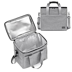 Palumma Carrying Case Bag for Power Station Case for Jackery 1800W/Bull PBM 1000W/PECRON E1500PRO Folding Power Station Storage Case (grey&35.5 * 26.5 * 34.5cm)