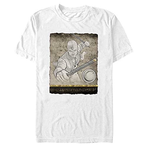 T-shirt Marvel Fragment Mr Knight blanc grande taille pour homme branché