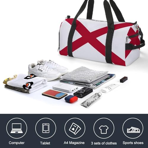 Alabama State FlagStylish Gym Bag for Everyday WearOne Size4