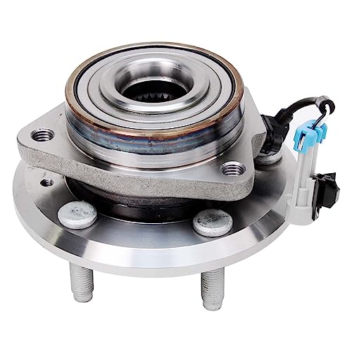 Image of Detroit Axle - Pair Front Wheel Bearing Hubs Assembly for Chevy Captiva Sport 2012-2015 Equinox 2007-2009 Pontiac Torrent Saturn Vue 2008-2010 Suzuki XL-7 5 Lugs W /ABS