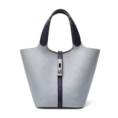Image of Tote Bag for Women Vegan Leather Bucket Purse for Women Top Handle Handbag Shoulder Bag with Detachable Small Purse