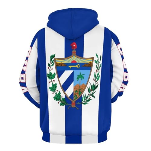Pull drapeau Cuba à manches longues idéal pour les vacances d'été - 3