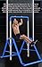 XCGㅤ Gymnastics Horizontal Bar Expandable Gymnastic Bar Folding for Home, Adjustable Height Practice Bar Junior Training Bar for Kids and Adult Support to 440lbs