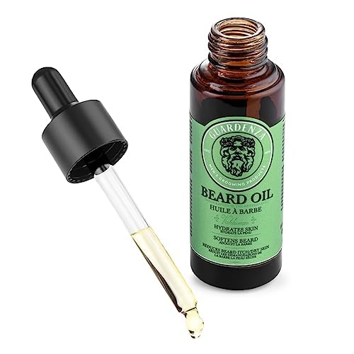 Guardenza Set di olio per barba Variety - 3 diversi oli per barba - cura della barba - 30 ml per bottiglia