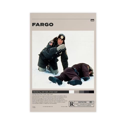 GJHTQLP Fargo - Póster de película, lienzo, decoración de dormitorio, 30 x 45 cm