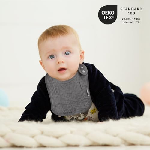 Image of Muslin Baby Bibs for Drooling and Teething,Bibs for Boys Girls