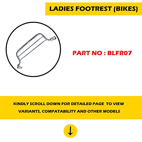 Image of NIKAVI BLFR07 Bike Ladies Footrest Assembly Compatible for Hero Honda (BLFR07)