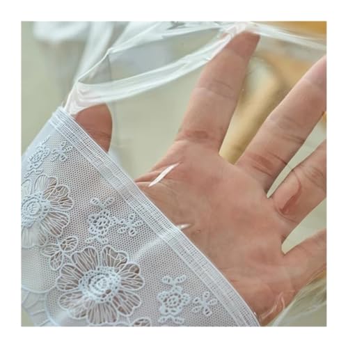 Nappe transparente plastique 140x140 cm imperméable pour table - 6