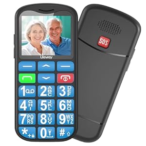 Tosaju 2G Seniorenhandy ohne Vertrag Großtastenhandy Einfach Rentner Handy Mobiltelefon mit Großen Tasten Ladestation Notruftaste Taschenlampe Wecker 800 mAh Akku 1,77" Display Blau