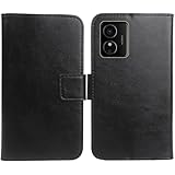 Anybird Schwarz Premium PU Leder Tasche Schutz Hülle Handy Hülle Wallet Cover Etui Ledertasche Für HMD Arc/HMD Key/HMD Aura² 6.52