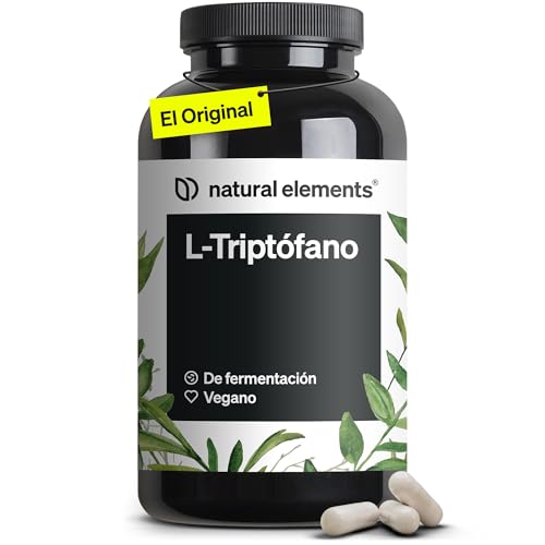 L-Triptófano puro 500mg alta dosis - 240 Cápsulas para 8 meses - Triptofano de fermetación vegetal para tu bienestar completo - Sin aditivos, vegano y probado en laboratorio en Alemania