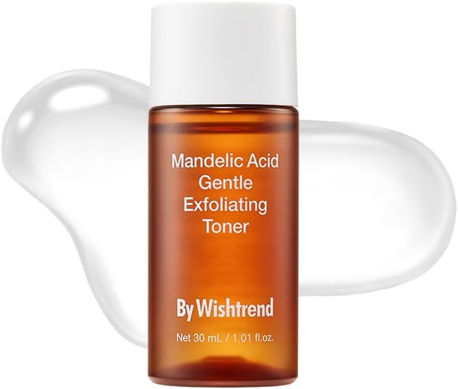 Tônico esfoliante facial BY WISHTREND com ácido mandélico 5% AHA, 30 mL