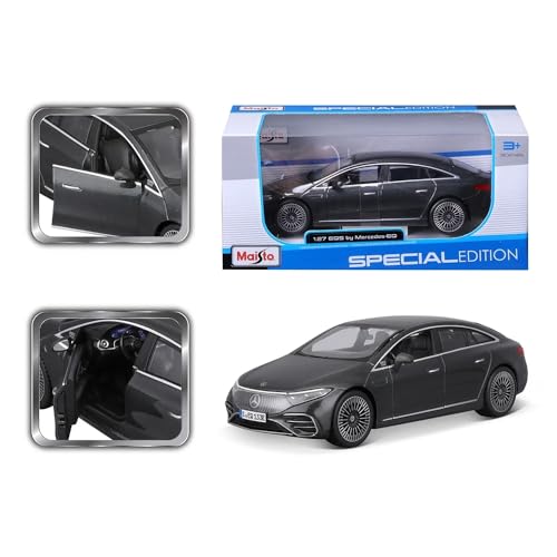 Maisto Mercedes-Benz EQS Gray Metallic Modelo 1:24 miniatura 7