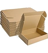BIOBROWN 7x5x2" Small Shipping Boxes 50 Pack, Black Corrugated Cardboard Mailer