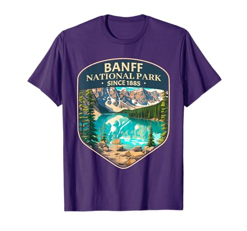 Cool Banff National Park Canada Outdoor Camping Hiking T-Shirt