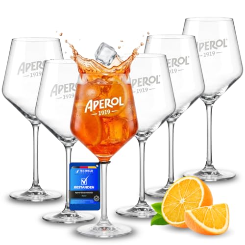 Maxito Aperol Gläser von hervorragender Qualität mit 400 ml im 6er Set als Geschenke für Frauen oder Aperol Geschenk I Aperol Spritz Gläser I Cocktailgläser I Aperol I Hochzeitsgeschenk I Geschenkbox