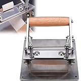 Leder Skiver Maschine - Edelstahl Schälwerkzeug mit verstellbarer Effilierklinge, 9cm Schnittbreite für Fabrik und Heimwerker