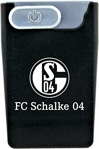 Feuerzeug FC Schalke 04 + Sticker Gelsenkirchen Forever, Sturmfeuerzeug, wiederaufladbar per USB, Lichtbogenfeuerzeug Elektrofeuerzeug (USB Card
