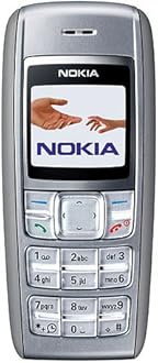 Nokia 1600 80g Silver - mobile phones (Lithium-Ion (Li-Ion), Polyphonic, 96 x 68 pixels, 65536 colours, BL-5C, Bar)