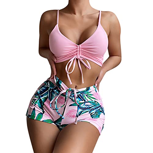 riou Bikinis Mujer 2025 Push Up Baratos Halter Bikini Malla Rayas Vikinis Baratas Trajes de baño de Dos Piezas Ropa de Playa de Baño Bikini Sets Verano Viajes Playa La Natacion Original