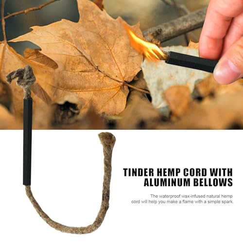 Cuerda Fire Start – Cuerda de de para Todo Tipo de Clima, Herramientas de Supervivencia para cerillas | Cuerda fiable para arrancar Fuego al Aire Libre Adecuada para Camping, Senderismo - imagen 5