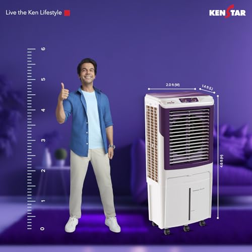 Image of Kenstar DOMINAR PRO 105| Honeycomb Cooling Pads | 5-Star BEE Ratings with 5 Years Extended Warranty | Honeycomb Cooling Pads, 5-Star BEE Ratings, 5 Years Extended Warranty