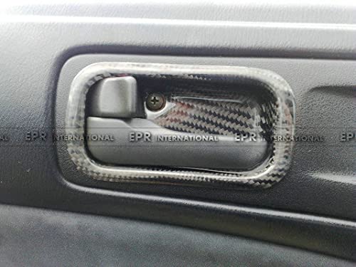Amazon | 炭素繊維内部トリムカバーインナードアハンドルカップ