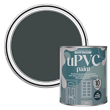 Rust-Oleum Black uPVC Door and Window Paint In Satin Finish - Black Sand 750ml