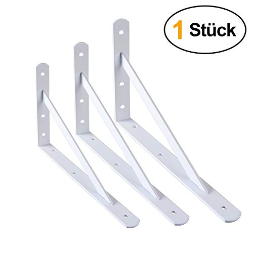 Preisvergleich Produktbild PRIOstahl® REGALTRÄGER METALL / SCHWERLASTTRÄGER / REGALHALTER / 330 x 495 mm / Regalbodenträger Schwerlastkonsole Wandkonsole Regalwinkel Schwerlastwinkel (1 Stück, weiss)