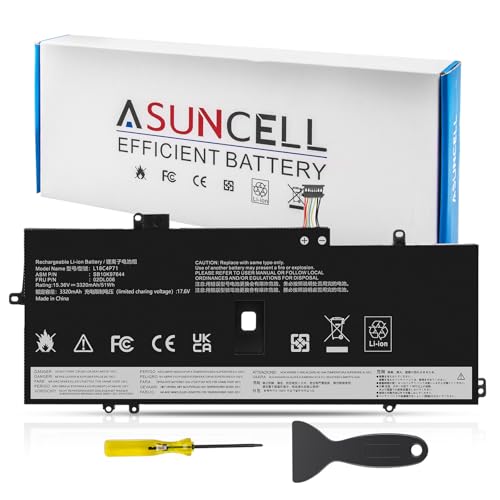 Image of L18C4P71 L18M4P72 Battery for Lenovo Thinkpad X1 Carbon 7th Gen, X1 Carbon 8th Gen,ThinkPad X1 Yoga 4th /5th Gen Series 02DL004 02DL005 02DL006 L18L4P71 SB10K97644 SB10K97642 SB10K97643 SB10T83174