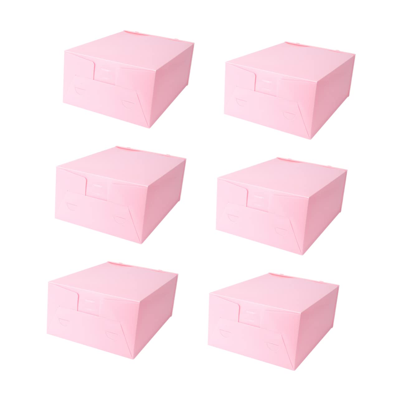 VALICLUD 6Pcs Plastic Shoe Storage Box Stackable Organizer for Closet Capacity and Design Transparent Storage Case for Sneakers Dustproof