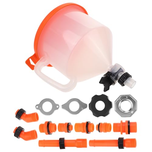 MUCKLILY 1 juego de embudo anticongelante, kit de embudo de radiador, herramienta de llenado de refrigerante, kit de embudo de aceite, accesorios para sistema de refrigeración, kit de embudo de