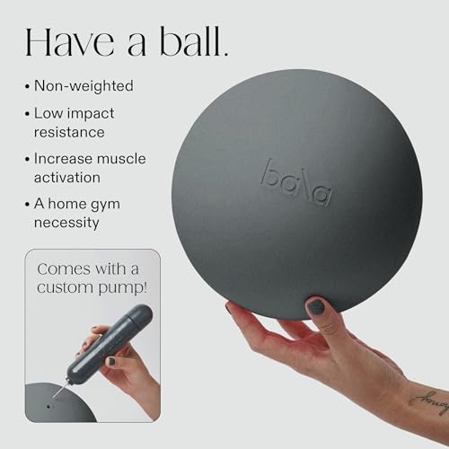 Image of Bala Pilates Ball, Non-Weighted Exercise Ball for Yoga & Barre - Small 8 inch