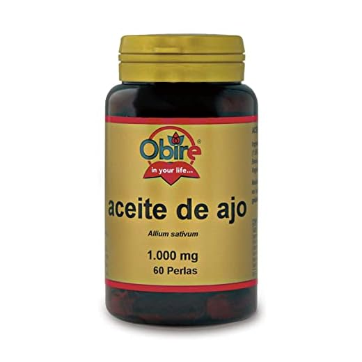 Aceite de ajo 1000 mg. 60 perlas.