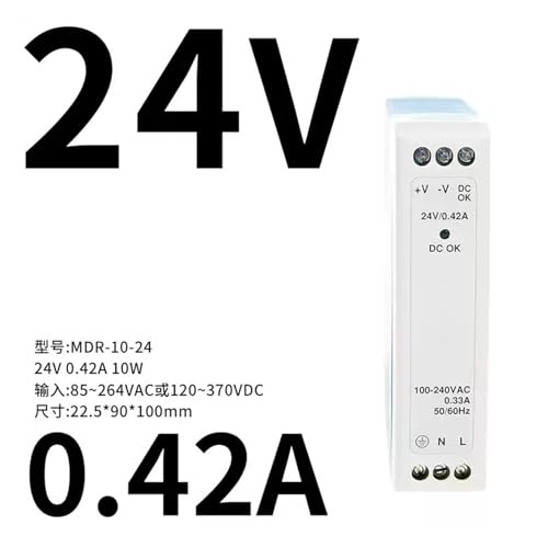 Alimentation 10W MDR-10 régulée 12V basse consommation pour tableau