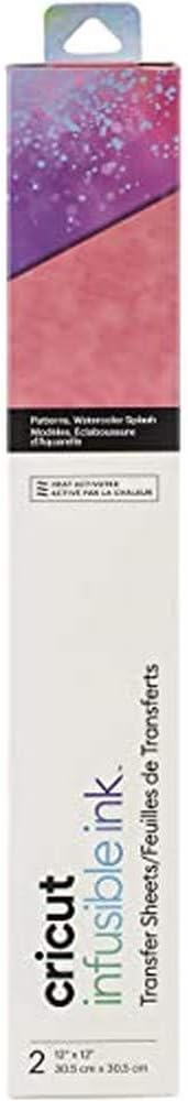 Cricut Les motifs de feuilles de transfert Cricut Infusible Ink, Watercolor Splash, Multicolore