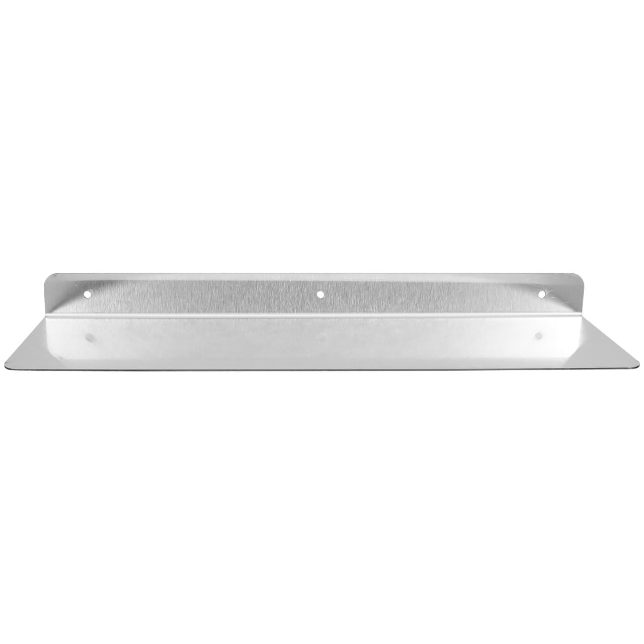 INOOMP Stainless Steel Floating Shelf Wall Mounted L-shaped 40x20cm Thick 201 Stainless Steel Bathroom and Living Room Shelf for Kitchen Counter and Hallway Display