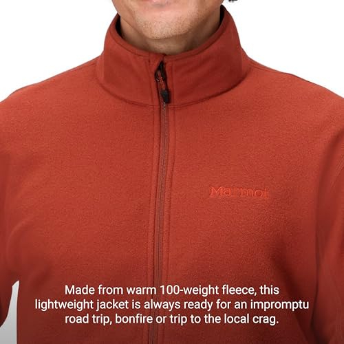 Image of MARMOT Men's Rocklin Full-Zip Jacket - Classic, Warm, Lightweight 100-Weight Fleece Layer