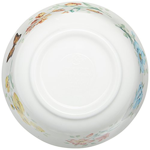 Lenox Conjunto de tigelas de melamina Butterfly Meadow 4 peças, 600 g, branco