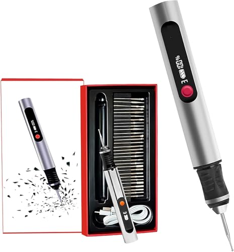 Engraving Pen - Professional 3-Speed Motor with Silent Design, 90 Min Runtime & Ergonomic Control for DIY Crafts, Wood/Metal Engraving | Perfect for Beginners and Hobbyists