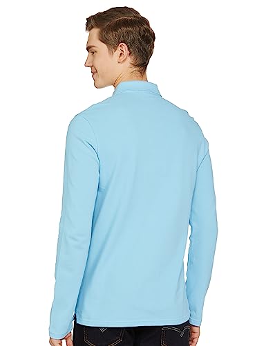 Image of United Colors of Benetton Men's Cotton Slim T-Shirt (3099J7118I Sky Blue KL)