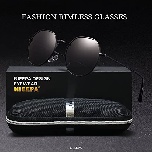 Polarized Polygon Round Sunglasses Classic Half Hexagon Circle Vintage Sun Glasses For Women Men Retro Shades NP10082