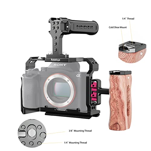 Image of Aluminum Alloy Camera Cage Kit Replacement for Sony A7III /A7II