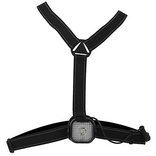 Lumière de poitrine imperméable pour courir la nuit en toute sécurité sans glisser