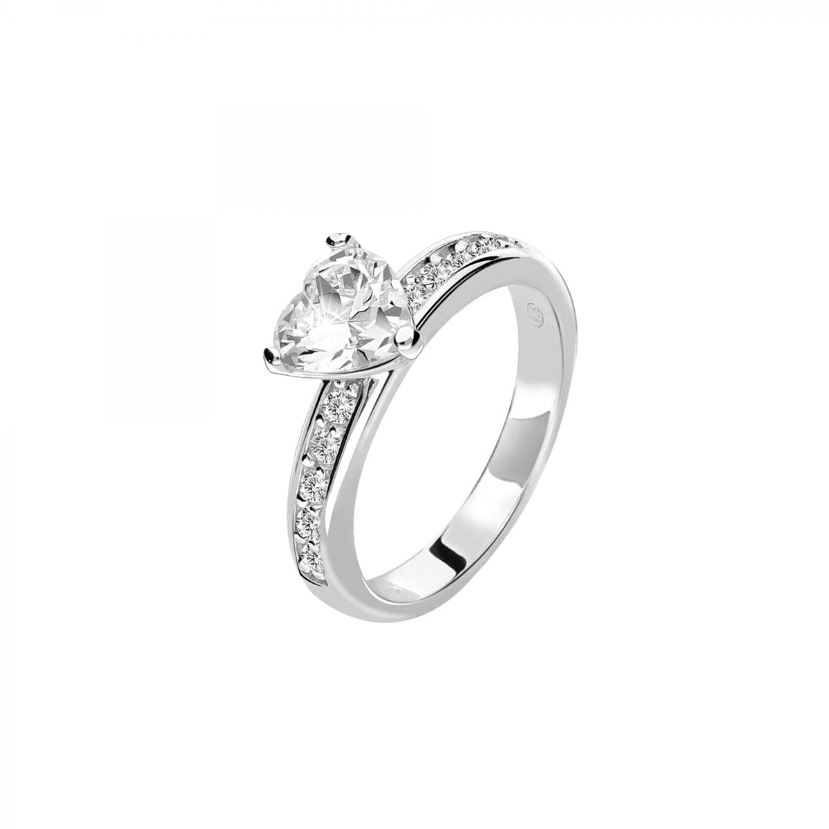 Anello donna in argento con pietra blu e zirconi - ORO&CO 925 - Luxury Zone