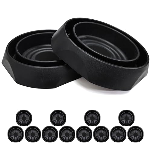 Bed Bug Interceptors Trap Detector | Bedbug Traps for Bed Legs with Anti Skid Pads (Black -12 Pcs)