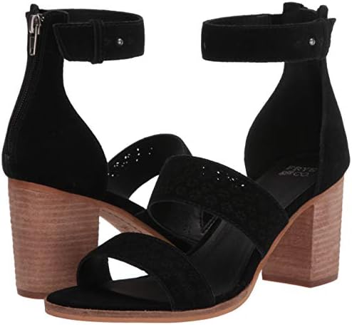 Frye and Co. Women's Bryn Perf Sandal Heeled, Black, 7 M US | Image 6